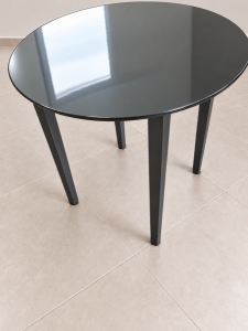 90cm wooden oil painted table