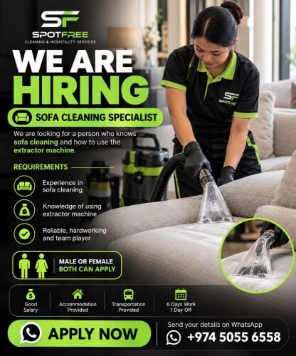 Hiring Cleaner