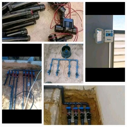 عمل شبكه الري وتعديل للحدائق