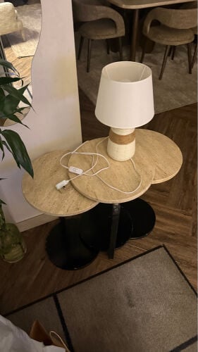 set of 3 Nesting Travertine
