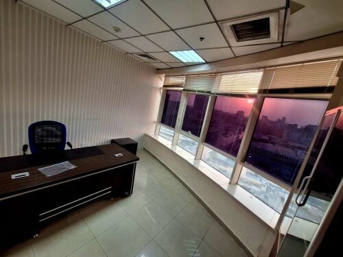 Furnished window veiw office