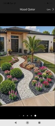 عمل اجمل الحدائق