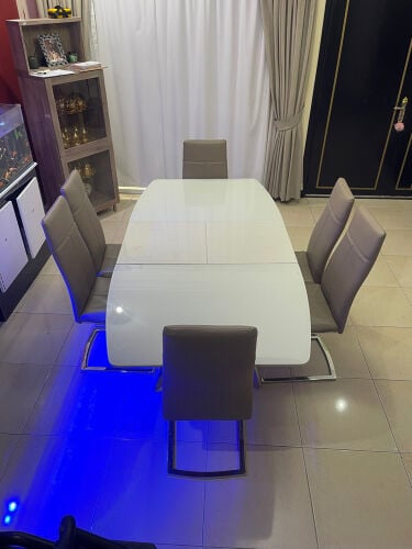 dining table + 6 chairs 