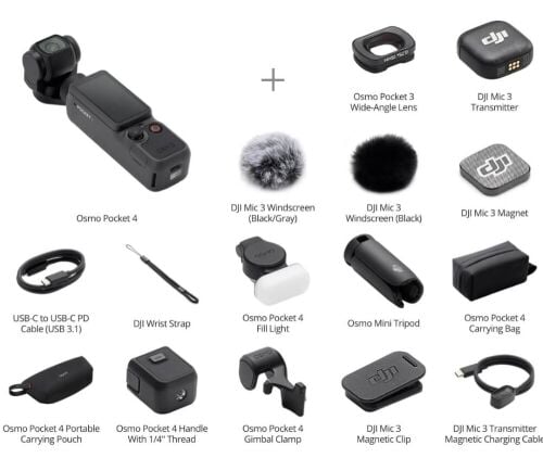 DJI Osmo Pocket 4 Creato combo