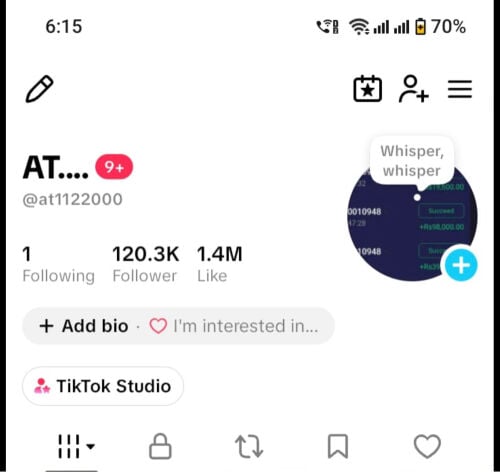 tiktok accound