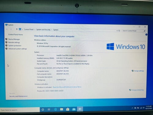 Lenovo thinkpad i5