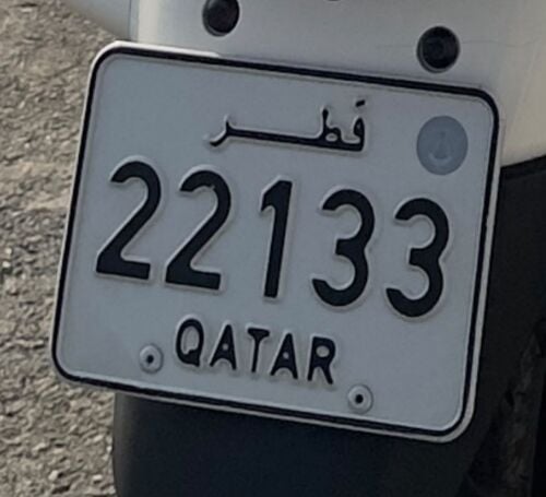 motorcycle plate