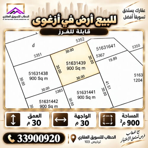للبيع ارض في ازغوي