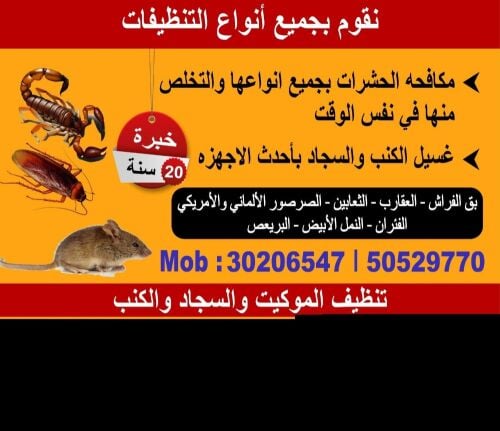 تنظيف الكنب والسجاد