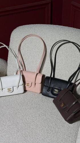COCO Preppy mini clutch with Leathe