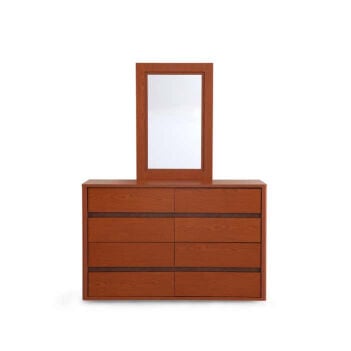 8 drawers dresser with mirror