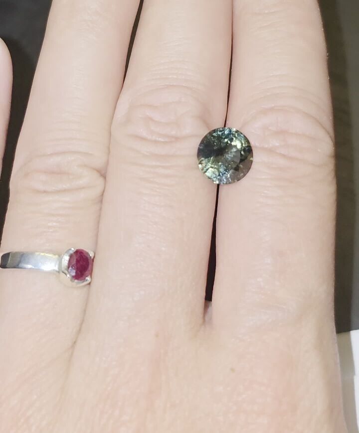 Bluish-Green Sapphire