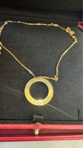 Cartier  necklace gold and diamond 