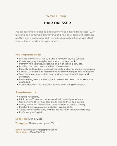 Hair Dresser
