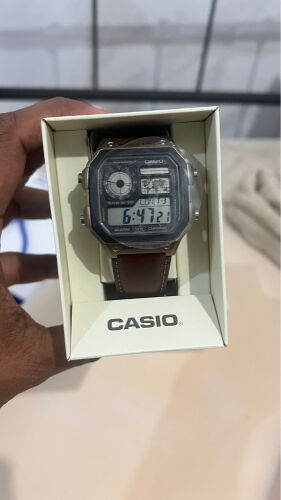 Casio vintage leather watch 