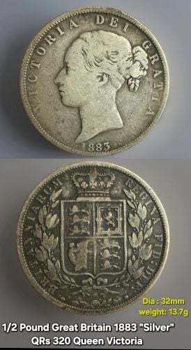 Great Britain Vintage Genuin Coins