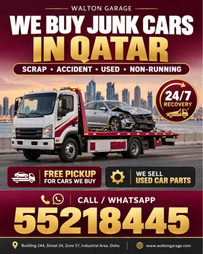 WE BUY JUNK CARS IN QATAR — 24/7