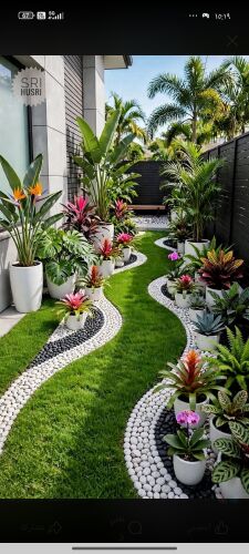 عمل اجمل الحدائق