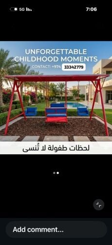 Swings for small children and adult