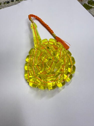 transparent bakelite rosary