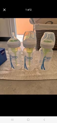 anti colic bottles little time used