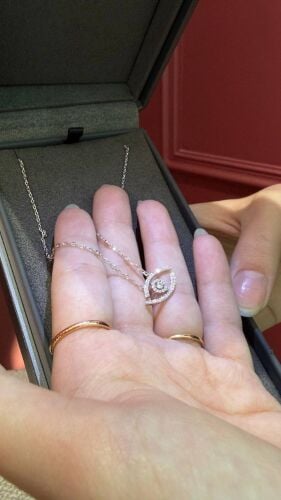 MSK Lucky Eye Pave Necklace