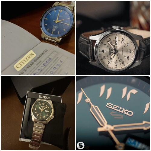 original watches Seiko and Tissot