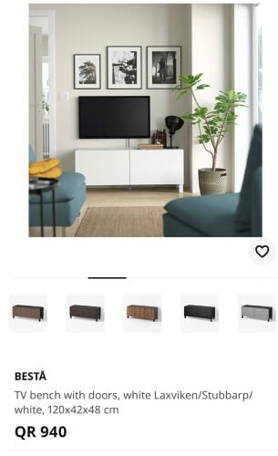 IKEA Besta TV Bench with Doors